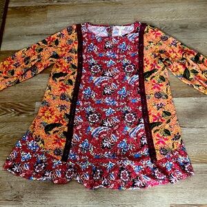 Matilda Jane Pink and Blue Patterned Dress